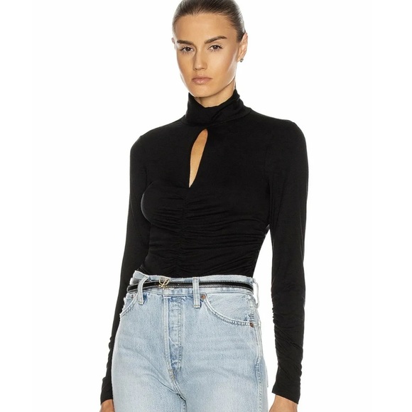 Frame Felicity ruched jersey keyhole - Picture 1 of 7